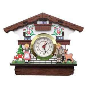 Magnet German Haus Magnet with Functioning Real Clock